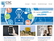 Tablet Screenshot of csc-consulting.at